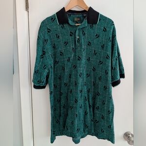 Vintage Short Sleeve Polo Golf Sweater Men's L